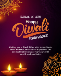 Maximalist Diwali Festival Instagram Portrait template