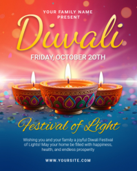 Maximalist Diwali Festival Of Light Instagram Portrait template