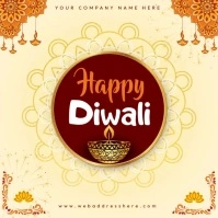 Maximalist Diwali Instagram Post Instagram-Beitrag template