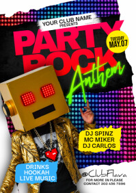 Maximalist Dj Night A5 template