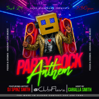 Black Club Party Promotion Сообщение Instagram Template