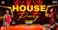 Maximalist Dj Party Facebook Event Cover Facebook-evenementomslag template