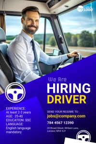 Maximalist Driver Hiring Banner Ad Pinterest Graphic template