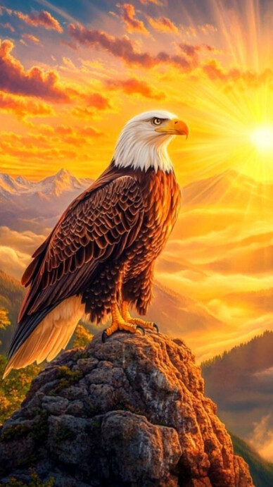 Maximalist Eagle Digital Display (9:16) Template | PosterMyWall