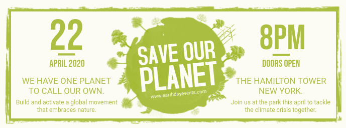 Spanduk Hari Bumi Maksimal Templat Postermywall