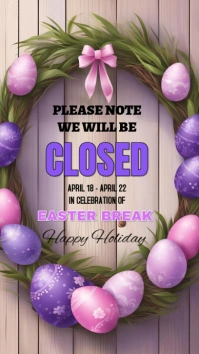 Maximalist Easter Closed Digital Display (9:16) template