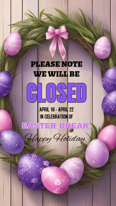 Maximalist Easter Closed Digital Display (9:16) template