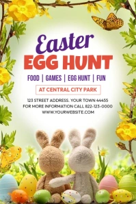 Maximalist Easter Egg Hunt Template Pinterest Graphic