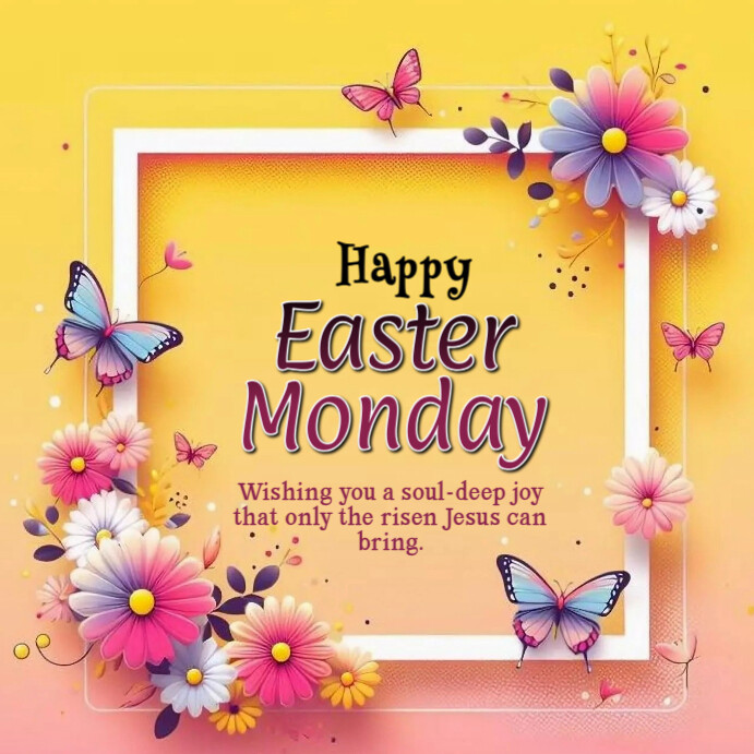 Copy of Maximalist Easter Monday Instagram Post | PosterMyWall
