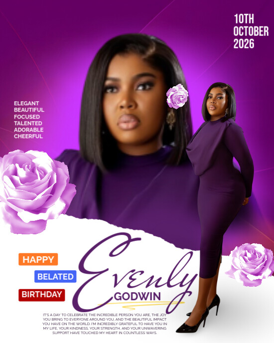 Copy of Maximalist Editable Birthday Flyer Instagram Portrait ...