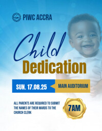 Maximalist Editable Church Dedication Church Service Flyer | Editable Church Flyer Flyer (us Letter) template