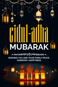 Maximalist Eid Al Adha Pinterest Graphic template