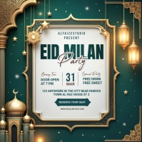 Maximalist Eid Milan Party and Family Fun Fiesta Instagram Post template