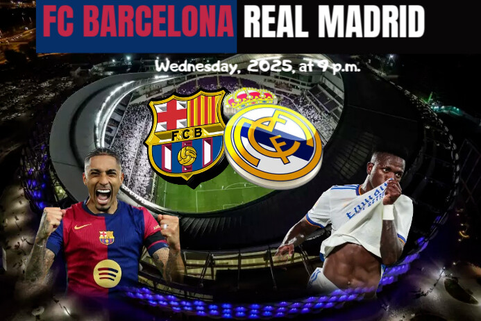 Maximalist El Classico Flyer (us Letter) Poster template