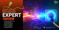 Maximalist Electrical Repair Services Facebook Event Cover template