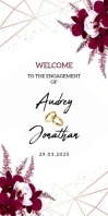 Maximalist Engagement Roll Up Banner 3' × 6' template