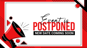 Maximalist Event Is Postponed Digital Display (16:9) template