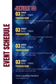 Maximalist Event Schedule Ad Pinterest Graphic Pinterest Graphic template