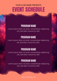 Maximalist Event Schedule Ad Template A3