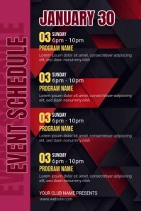 Maximalist Event Schedule Ad Tumblr Graphic Tumblr Graphic Tumblr-afbeelding template