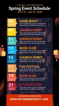 Maximalist Event Schedule Instagram Story  Instagram Story template