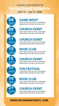 Maximalist Event Schedule Instagram Story Instagram Story template