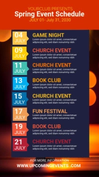 Maximalist Event Schedule Instagram Story Instagram Story template