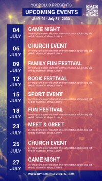 Maximalist Event Schedule Whatsapp Status template