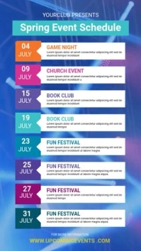 Maximalist Event Schedule Whatsapp Status template