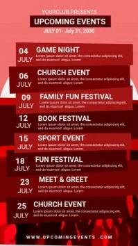 Maximalist Event Schedule WhatsApp Status template