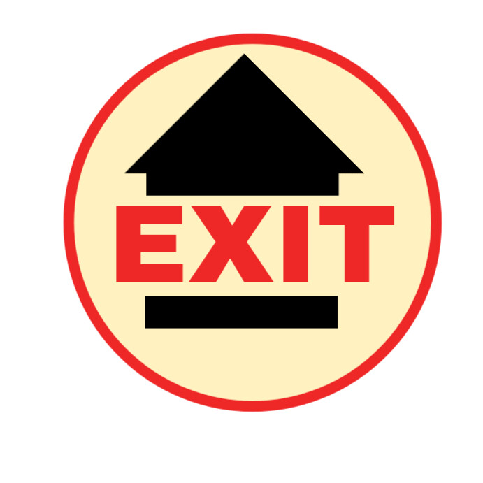Maximalist Exit Flyer  Square (1:1) template