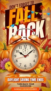 Maximalist Fall Back Instagram Story template