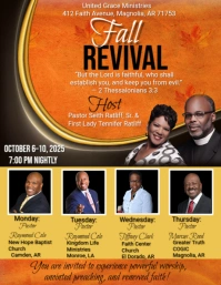 Maximalist Fall Revival Flyer (us Letter) template