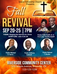 Maximalist Fall Revival Flyer (us Letter) Volante (Carta US) template