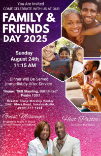 Maximalist Family & Friends Day  Tabloid template