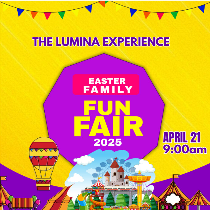 Maximalist Family Funfair Instagram Post template