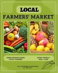 Maximalist Farmers' Market Poster Instagram Portrait template
