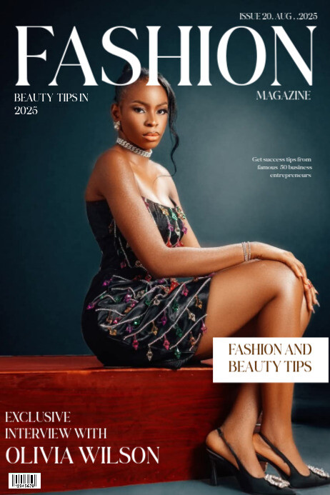 Maximalist Fashion Magazine Model  Poster Iphosta template