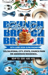 Maximalist Father's Day Brunch Template Desig Boulevardzeitung