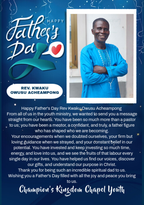 Maximalist Father's Day Frame A4 template