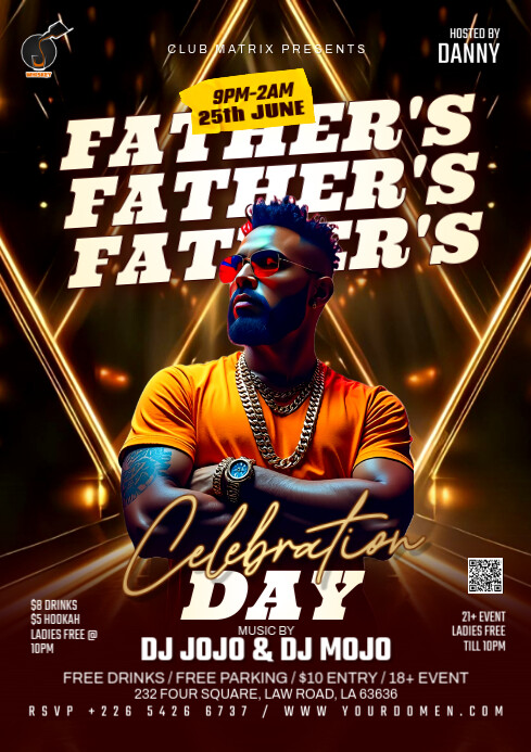 Maximalist Father's Day Part A4 template