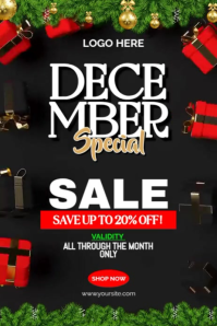 Maximalist Festive Retail Sale Poster Template Poster