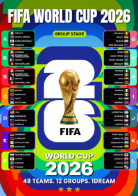 Maximalist FIFA World Cup 2026 A4 template