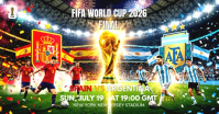 Maximalist FIFA World Cup 2026 Final Facebook Shared Image Video template
