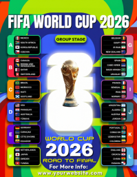 Maximalist FIFA World Cup 2026 Flyer Iflaya (Incwadi ye-US) template