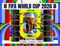 Maximalist FIFA World Cup 2026 Flyer Løbeseddel (US Letter) template