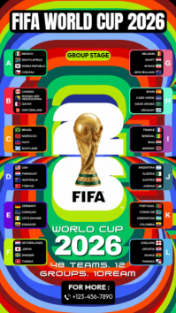 Maximalist FIFA World Cup 2026 Instagram Story template
