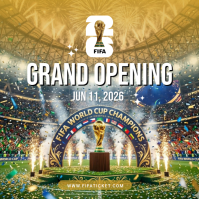 Maximalist FIFA World Cup Grand Opening Instagram Post template