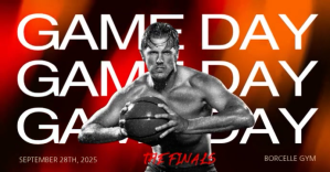 Maximalist Final Game Match Ad Flyer Design Facebook Event Cover template