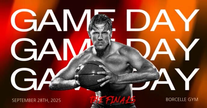 Maximalist Final Game Match Ad Flyer Design Facebook Event Cover template